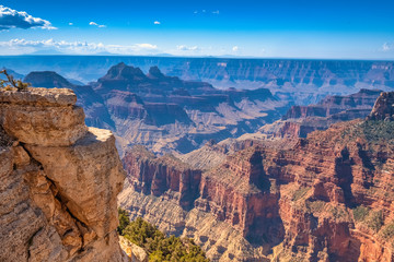 Fototapeta na wymiar Cape Royal, the southernmost viewpoint along the North Rim Scenic Drive, Grand Canyon National Park, Arizona, USA