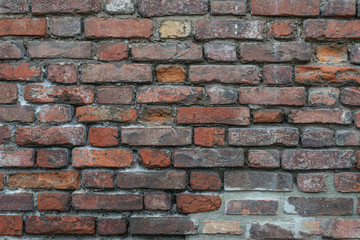 stunning old brick wall texture in Italy, bellisssimo muro antico fatto di mattoni