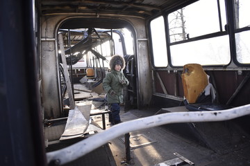family in the garden