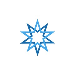 star on white background