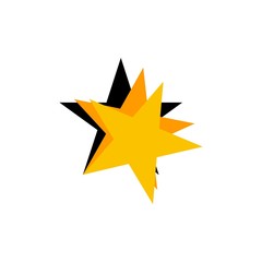 star on white background