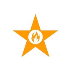 star on white background