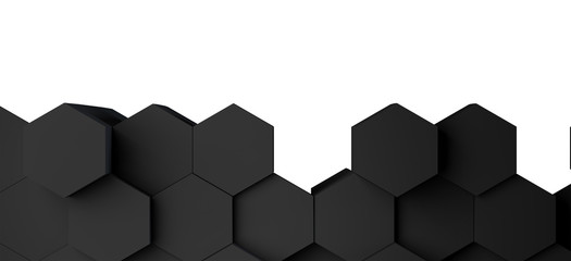 abstract black  honeycomb hexagonal background and wallpaper with empty space for text or brand. illustrazione a nido d'ape con spazio bianco per il testo o il logo 