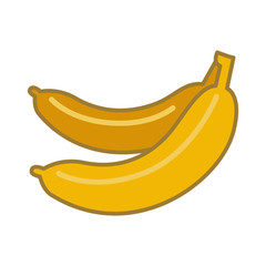 Banana Icon Vector Simple Design