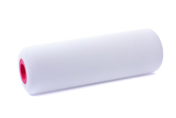 Paint roller tool isolated on white background