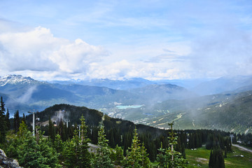 Whistler view from Whistler Mountain Blackcomb
