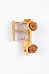 Detailshot of a single object on white ground, perfect for cropped objects, top view