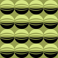 Pattern con sfere oro e nero