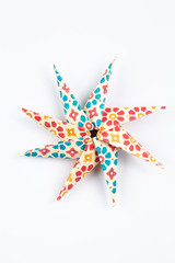 Detailshot of a single object on white ground, perfect for cropped objects, top view