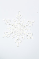 Detailshot of a single object on white ground, perfect for cropped objects, top view