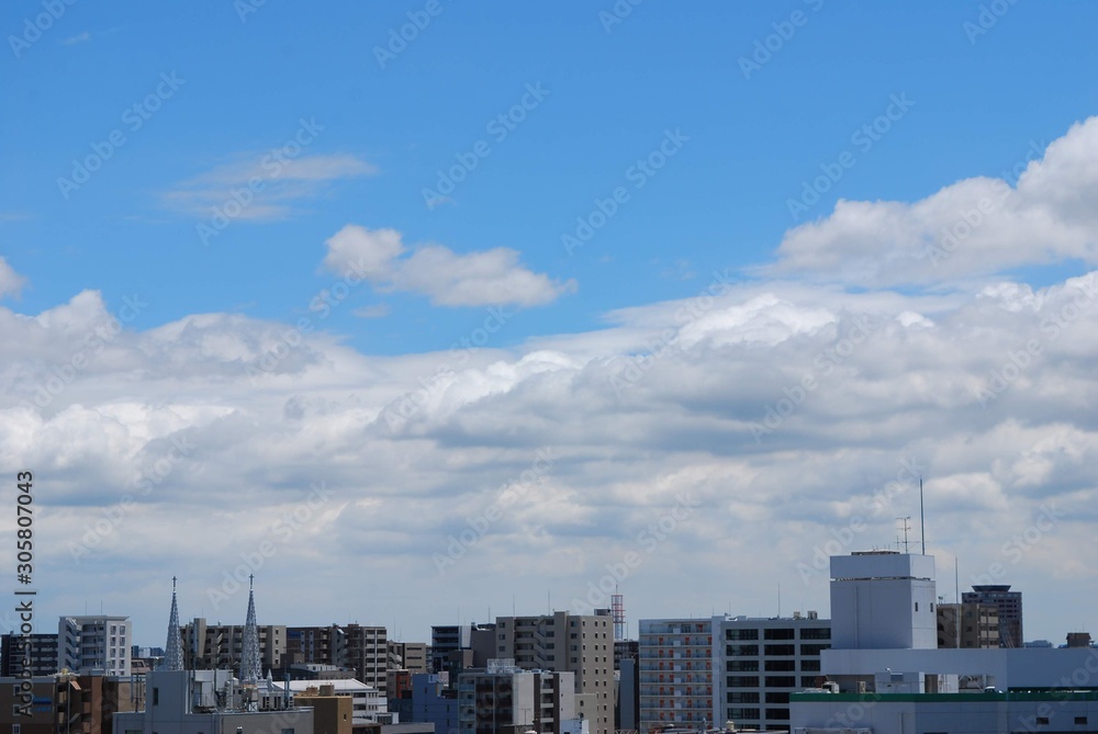 Wall mural 都市風景