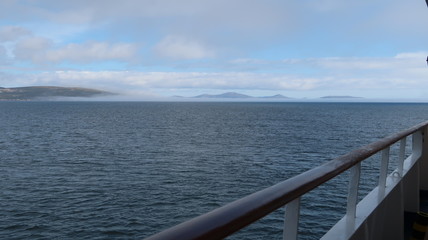 Falklandinseln vom Schiff betrachtet