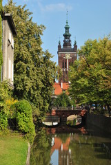 St. Catherine's Church, Gdansk, Poland  - obrazy, fototapety, plakaty