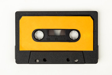 Audio Tape with orange Label