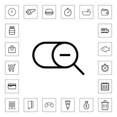 Zoom icon illustration isolated vector sign symbol