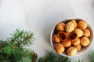 Homemade Russian cookies 