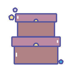 back to school education cardboard boxes storage