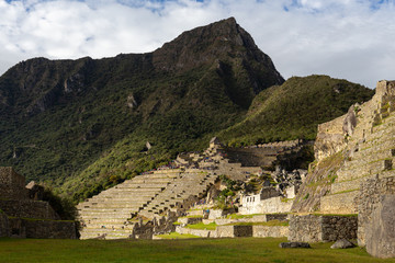 Fototapeta na wymiar View of the ruins of Machu Picchu