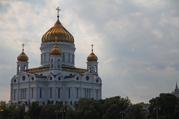 Fototapeta na wymiar Picture of the Cathedral of Christ the Savior in Moscow