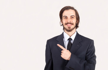 young businessman with suit