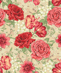 British chintz floral