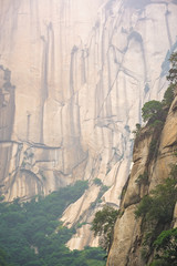 Rocky hillside of the Huashan mountain