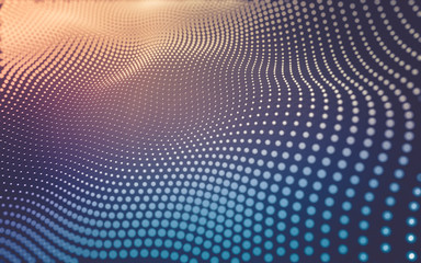Abstract background. Molecules technology with polygonal shapes, connecting dots and lines....