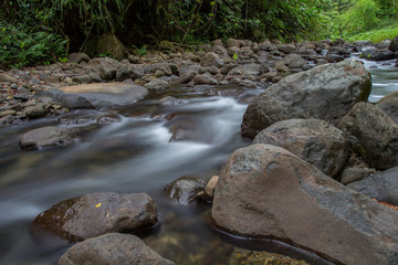 rivière blanche en pose longue