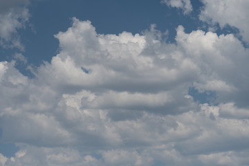 Fototapeta na wymiar Beautiful Clouds in a clear blue sky
