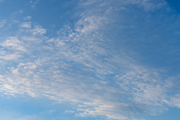 White Clouds And Blue Fall Skies