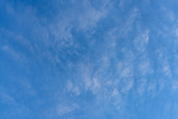 White Clouds And Blue Fall Skies