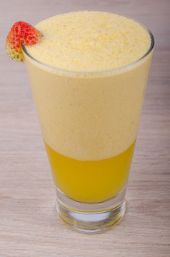 natural tamarind and strawberry juice