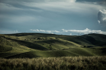 Obraz premium landscape with mountains and clouds