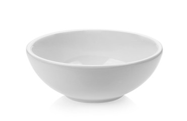 white bowl on white background