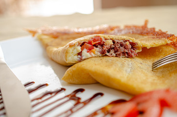 crepe de carne do sol