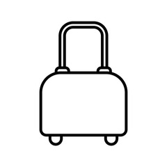 Isolated bag for travel vector design