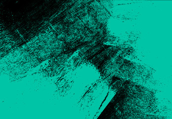 blue green black summer paint background texture with grunge brush strokes	