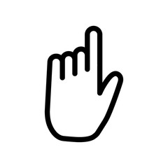 Isolated hand signal icon vector design