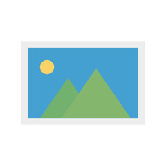 Isolated landscape icon vector design