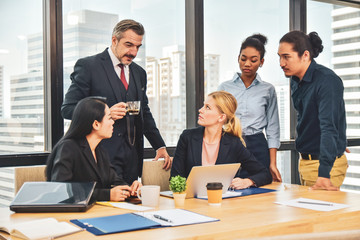 Manager leadership training business operator team meeting market planing