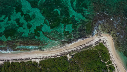 Vue aérienne du Cap Ferré, en Martinique