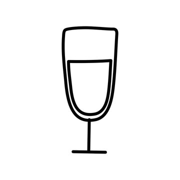 Isolated alcohol cup icon vector design