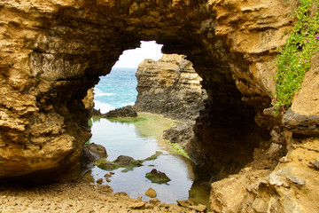 The Grotto on The Great Ocean Road, Port Campbell, Victoria, Australia.