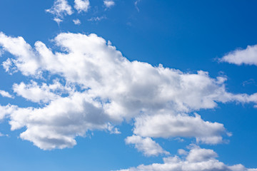 Blue sky with white clouds