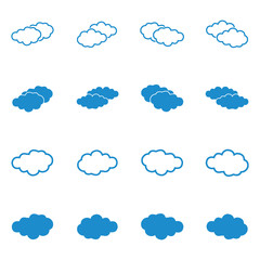 Obraz premium cloud icon vector design symbol