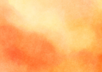 Orange yellow watercolor render background
