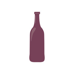 Isolated wine bottle vector design