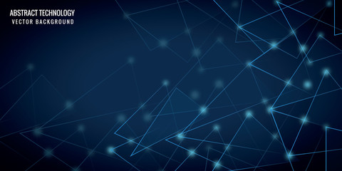 Abstract background with connected lines and dots