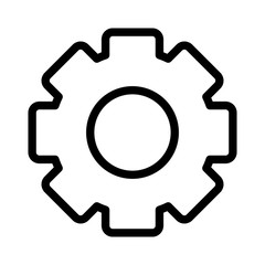 Isolated gear icon vector design