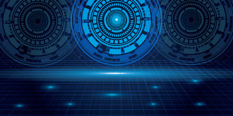 Abstract technology background Hi-tech communication concept futuristic digital innovation background